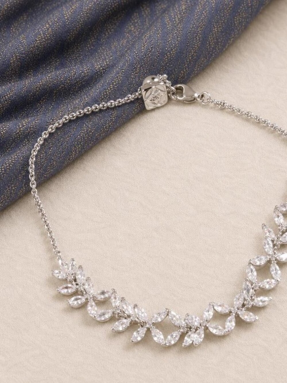 Kendra Scott Rosalie Silver White CZ Tennis Bracelet